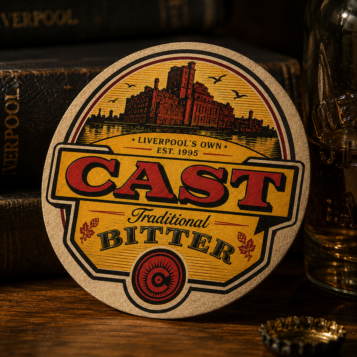Liverpool Series – Framed Beer Mat Collection