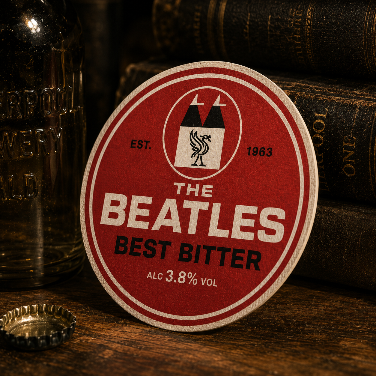 Liverpool Series – Framed Beer Mat Collection