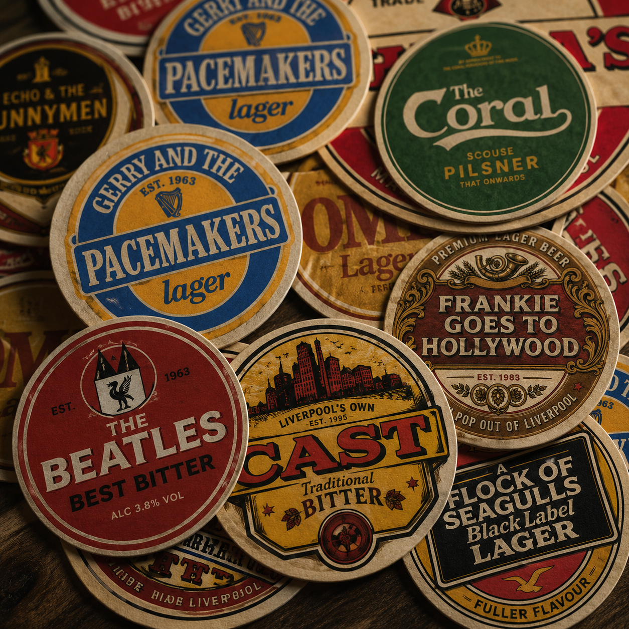 Liverpool Series – Complete Beer Mat Set